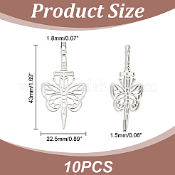 10 шт. подвески из нержавеющей стали 304&nbsp;FIND-UN0003-56