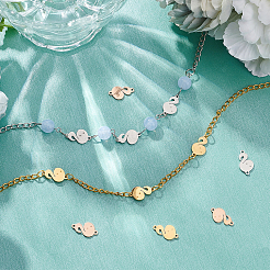 12 шт. 3-х цветные подвески-соединители из нержавеющей стали 304&nbsp;STAS-DC0007-95