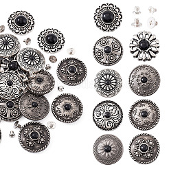 9 стиль заклепки из сплава декоративные BUTT-SW0001-05