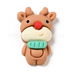 Кабошоны из непрозрачной рождественской смолы X-RESI-G039-05