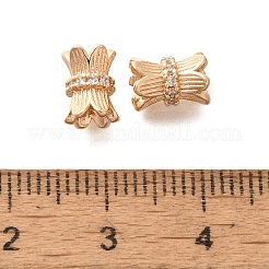 Placcatura a cremagliera in ottone micro pavé di perle di zirconi trasparenti&nbsp;KK-H508-17KCG