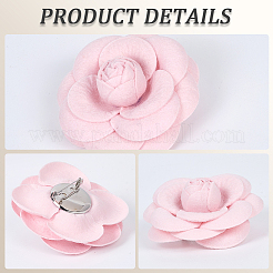 4 шт. тканевая брошь-булавка «Камелия» JEWB-CN0001-03E