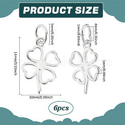 6 pz 925 ciondoli in argento sterling&nbsp;STER-PH0003-13