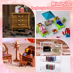 4 Satz 4 Farben Papiernotizbuch Mini-Modell&nbsp;DIY-GF0010-47A