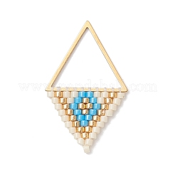 Подвески-ромбы из стеклянного бисера Миюки&nbsp;PALLOY-MZ01127