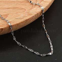 Ожерелья-цепочки из латуни для женщин NJEW-D302-46P