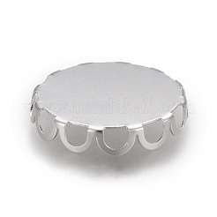Cabochonfassungen aus Edelstahl 304&nbsp;STAS-P249-16F-S