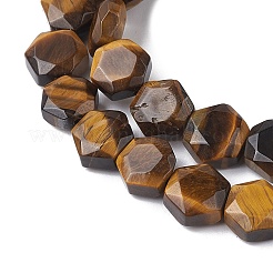 Природных тигровый глаз бисер нитей G-K359-C16-01