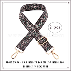 Sangles de sac à main en toile de nylon à motif floral&nbsp;PW-WG5C768-02
