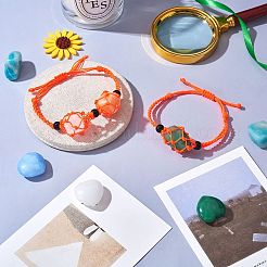 Cordon en nylon tressé ajustable pochette en macramé fabrication de bracelet&nbsp;AJEW-SW00013-13