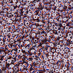 8/0 непрозрачный цветной стеклянный бисер&nbsp;SEED-F003-04B-11