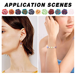 20шт прозрачные бусины лэмпворк ручной работы&nbsp;LAMP-TA0001-35