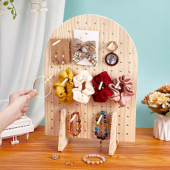 Деревянные подставки для ювелирных изделий в форме арки ODIS-WH0331-09
