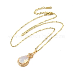 Ожерелье с кулоном из кубического циркония NJEW-E106-19KCG