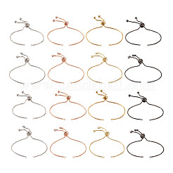 Покрытие стойки экологически чистое изготовление браслетов из латуни-цепочки KK-TA0007-84-RS