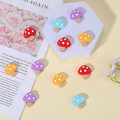 12 шт. 4 цвета грибные пищевые экологически чистые силиконовые фокусные бусины SIL-SZ0001-10