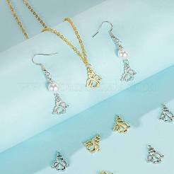 6шт 2 цвета латунные подвески&nbsp;KK-FS0001-03M