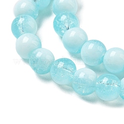 Chapelets de perles en verre craquelé&nbsp;X-GLAA-U001-6mm-08
