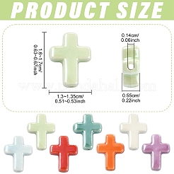 20шт фарфоровые бусины ручной работы&nbsp;PORC-YW0001-33A