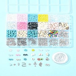 Наборы для самостоятельного изготовления летних браслетов из стекла&nbsp;DIY-FS0007-91