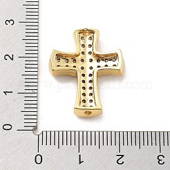 Латунные микропаве прозрачные подвески с фианитом KK-L228-44C-G