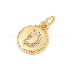 Ciondoli in ottone zirconi chiari micro pavé&nbsp;CU-CBA56CE-12G-D