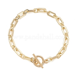 Bracelets de chaînes de trombones en laiton pour femmes&nbsp;BJEW-JB14063