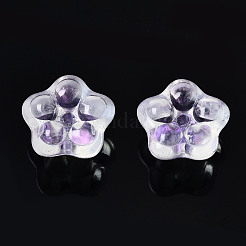 Perle di vetro verniciate a spruzzo trasparente&nbsp;GGLA-S054-011B-02