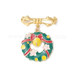 8 шт. Рождественские броши-подвески из сплава с эмалью JEWB-BR00202