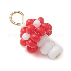 Подвески в виде грибов из бисера&nbsp;PALLOY-MZ01205