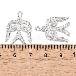 Messing micro pave klare zirkonia anhänger&nbsp;CU-CBA7BFE-02B-P