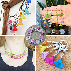 360pcs 9 styles de perles acryliques transparentes&nbsp;MACR-TA0002-73