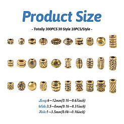300шт 30 стильные бусины из сплава в тибетском стиле&nbsp;TIBEB-TA0001-26