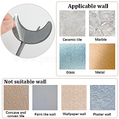 3 набор 3-х цветных настенных крючков в форме облаков и луны с несущейся тематикой AJEW-GF0006-94