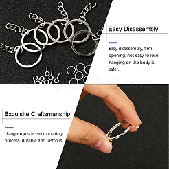 300шт 3 стиля diy 25 мм набор застежек для ключей&nbsp;DIY-YW0002-05P