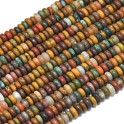 Океан Природный яшмы бисер нитей G-P575-A36-4x2mm