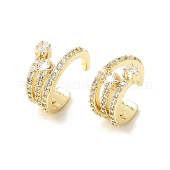 Boucles d'oreilles en laiton avec micro pavé de zircone cubique pour femmes&nbsp;CU-CBAE7DF-31G