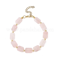 Bracelets en perles de quartz rose naturel de Madagascar pour femmes&nbsp;BJEW-JB14156-03