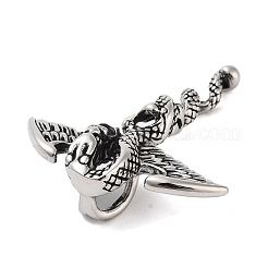 Ретро 304 нержавеющая сталь большие подвески STAS-I205-35AS