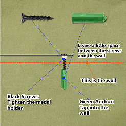 Модная железная вешалка для медалей ODIS-WH0037-257
