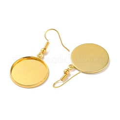 Железные крючки для сережек с покрытием стойки&nbsp;EJEW-D091-01F-G