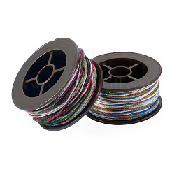2 Rolle 2 Farben segmentgefärbte runde Polyester-Drehschnüre&nbsp;OCOR-TA0003-71