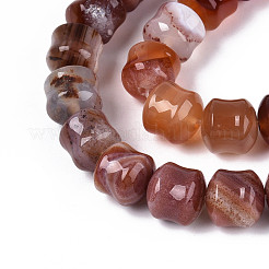 Натуральный красный агат бисер нитей&nbsp;G-N353-06A-05