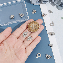 10 шт. латунные застежки-кнопки KK-UN0001-73