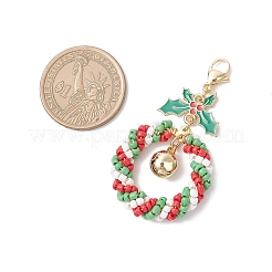 Венок харитмы подвеска из стеклянных бусинок украшения&nbsp;HJEW-TA00365