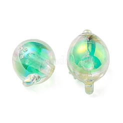 УФ-покрытие радужными переливающимися акриловыми бусинами&nbsp;OACR-F004-07I