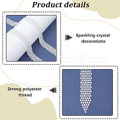 Галстуки из сплава со стразами AJEW-WH20006-208B