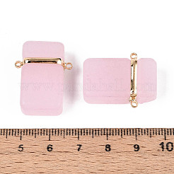 Стеклянные прямоугольные звенья соединительные подвески&nbsp;GLAA-T023-42B