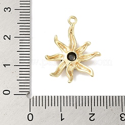 Микро из латуни со стеклянными подвесками&nbsp;X-KK-U013-05G