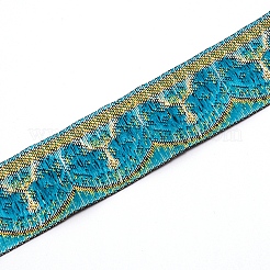 Вышивка полиэфирными лентами в этническом стиле&nbsp;OCOR-WH0063-29B